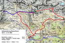 8) Leichte Zeltwanderung im Tessin Ausgangspunkt Bosco/Gurin. Die Tour war geplant weiter über Passo Quadrella nach Cimalmotto-Campo, Abbruch infolge Regen mit Kurzabstieg nach Bosco/Gurin. Schwierigkeit T3. Landeskarte 1:25000 Blatt 1291 Bosco/Gurin           